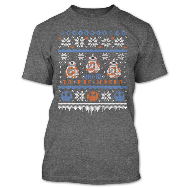 A black t-shirt with the shopify logo