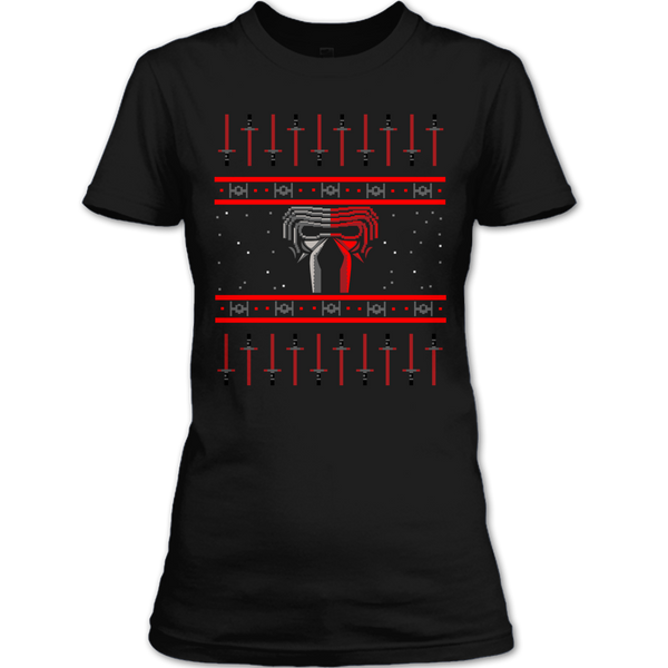 A black t-shirt with the shopify logo