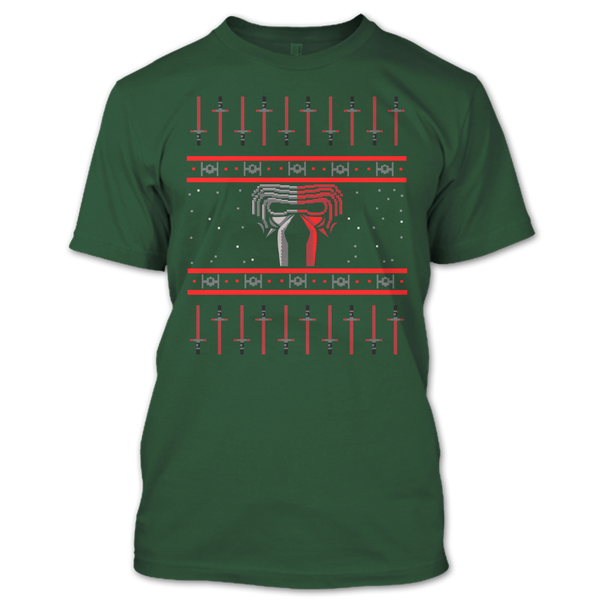 A black t-shirt with the shopify logo