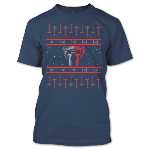 A black t-shirt with the shopify logo