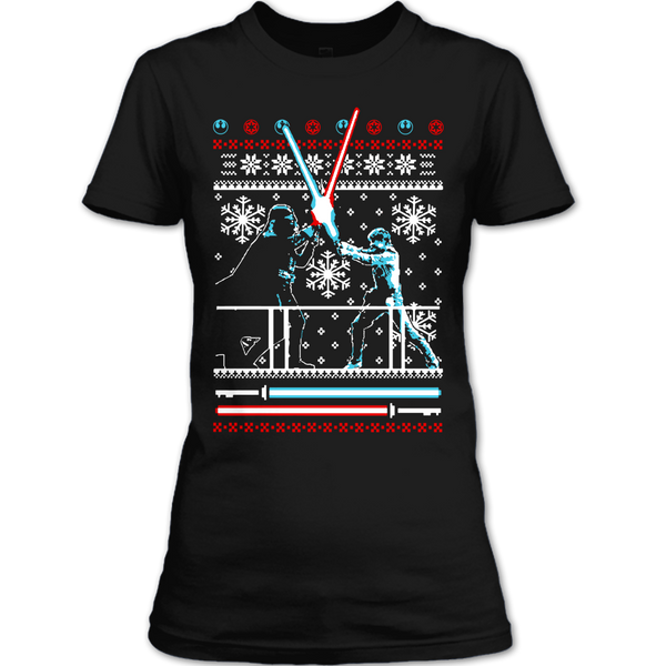 A black t-shirt with the shopify logo