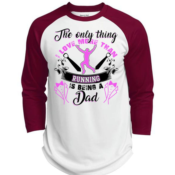 I Love More Than Running T Shirt, I Love Running T Shirt, Awesome T-Shirts  (Polyester Game Baseball Jersey)