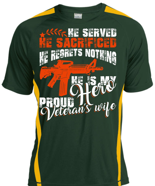Proud Veteran's Wife T Shirt, Being A Wife T Shirt, Cool Shirt