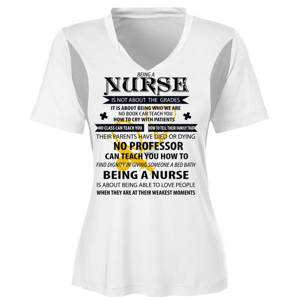 Being A Nurse Is Not About The Grades T Shirt, I Love Nursing T Shirt, Awesome T-Shirts