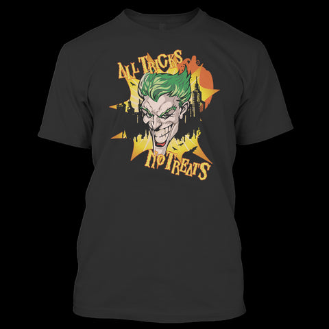 A black t-shirt with the shopify logo