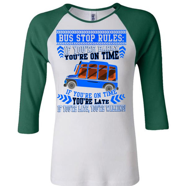 Bus Stop Rules T Shirt, I Love Bus T Shirt, Awesome T-Shirts