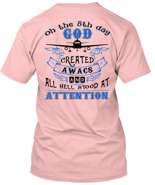 God Created Awacs T Shirt, I Love Pilot T Shirt