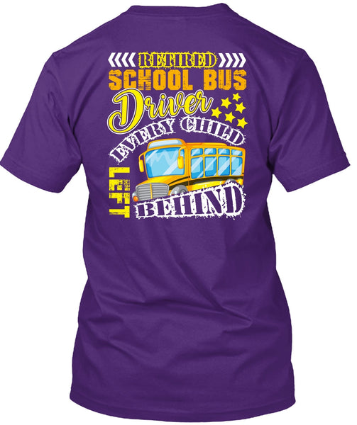 Retired School Bus Driver T Shirt, I Love Bus T Shirt