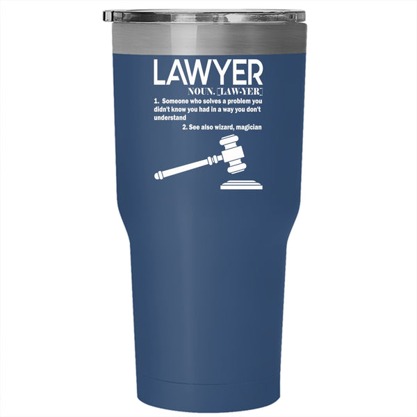 Lawyer Tumbler 30 oz Stainless Steel, Best Gift For Lawyer Travel Mug