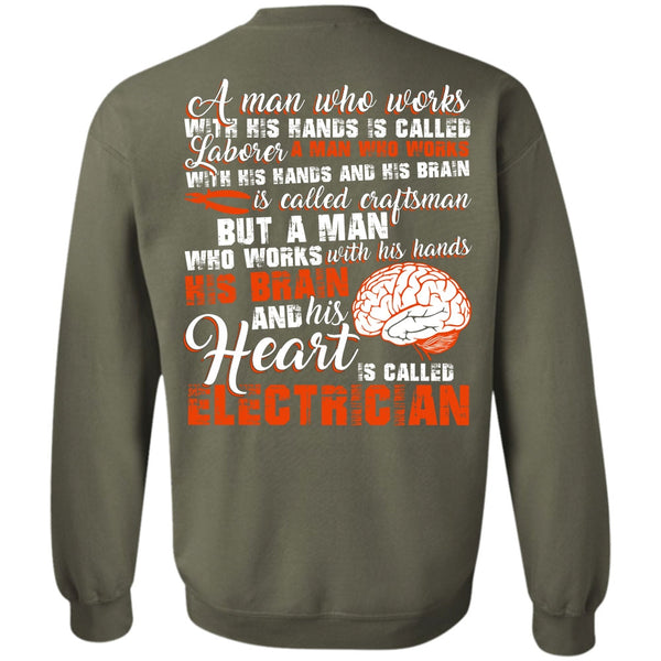 I Love Electrician T Shirt, His Hands His Brain Sweatshirt