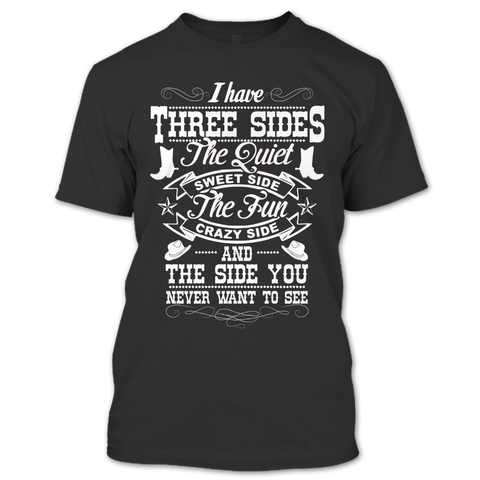 A black t-shirt with the shopify logo