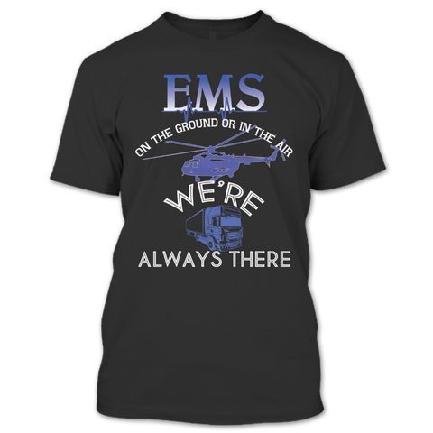 A black t-shirt with the shopify logo