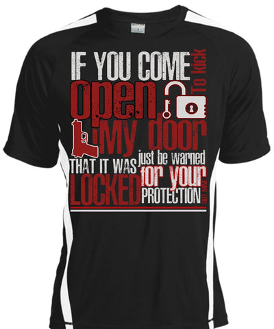 A black t-shirt with the shopify logo