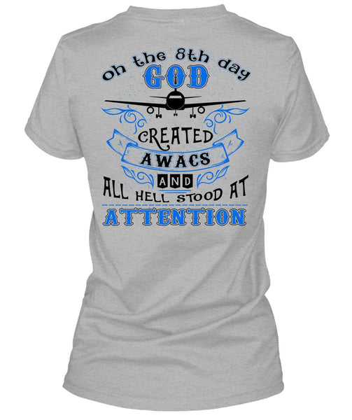 God Created Awacs T Shirt, I Love Pilot T Shirt