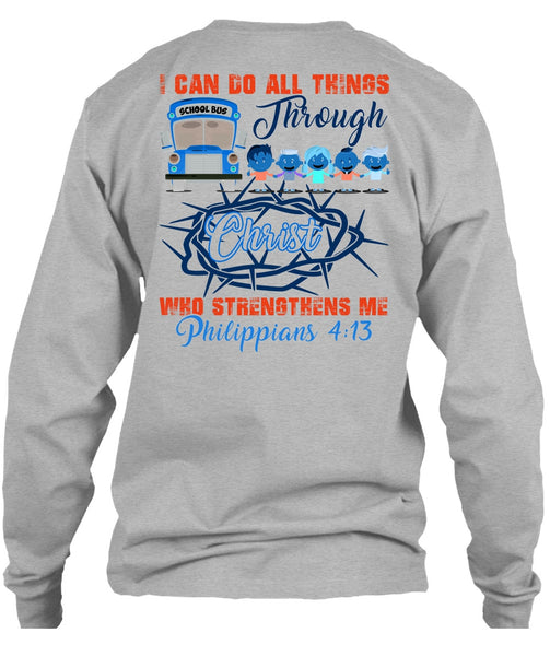I Can Do All Things Through Christ T Shirt, I Love Bus T Shirt