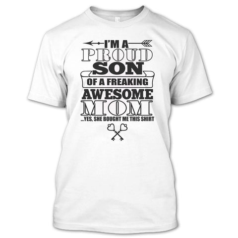 A black t-shirt with the shopify logo