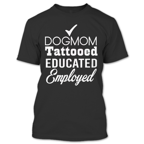 A black t-shirt with the shopify logo