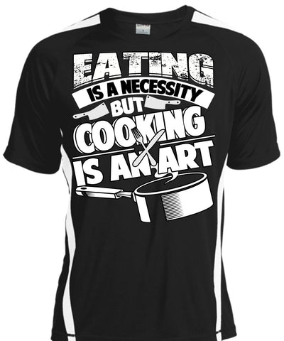 A black t-shirt with the shopify logo