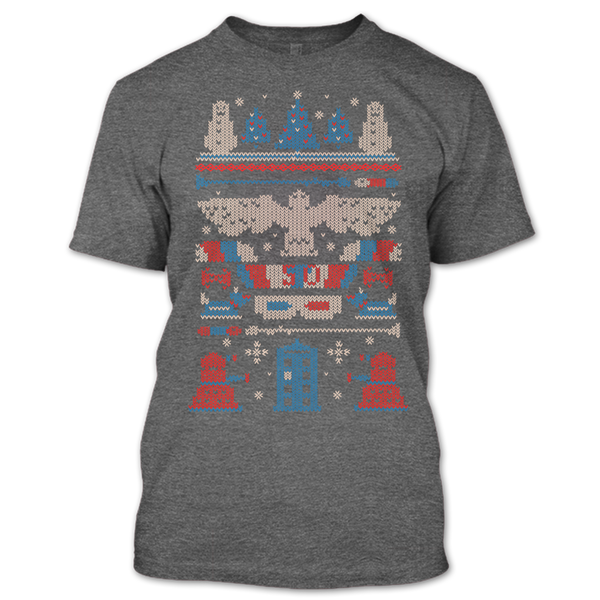 A black t-shirt with the shopify logo