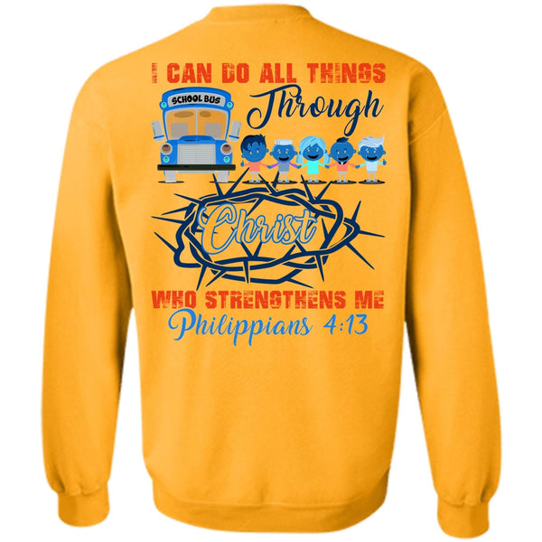 I Love Bus T Shirt, I Can Do All Things Through Christ Sweatshirt