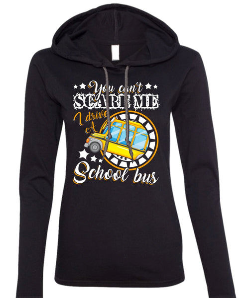 I Drive A School Bus T Shirt, I Love Bus T Shirt (Anvil Ladies Ringspun Hooded)