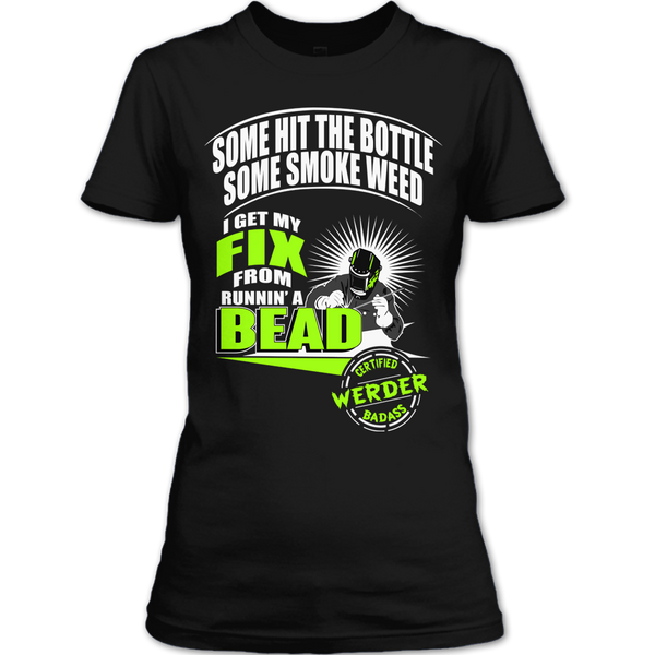 A black t-shirt with the shopify logo