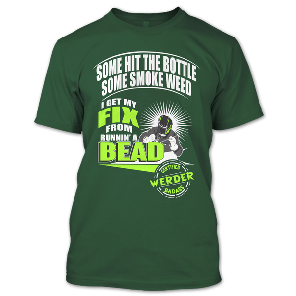 A black t-shirt with the shopify logo