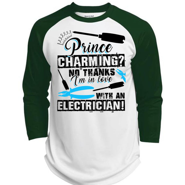 I'm In Love With An Electrician T Shirt, I Love Electrician T Shirt, Awesome T-Shirts  (Polyester Game Baseball Jersey)