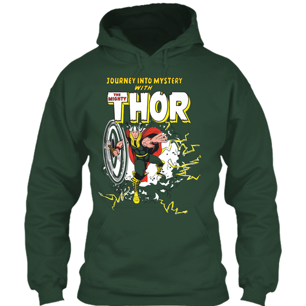 A black t-shirt with the shopify logo