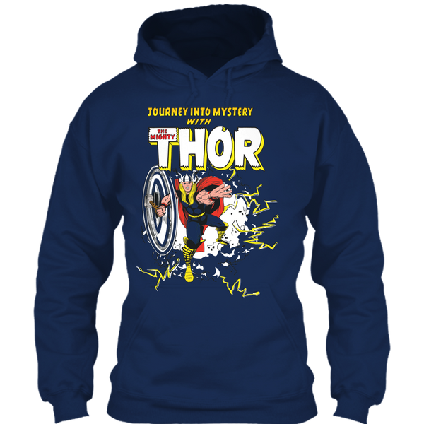 A black t-shirt with the shopify logo