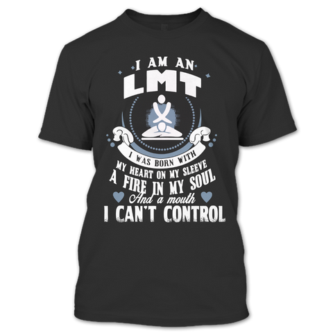 A black t-shirt with the shopify logo