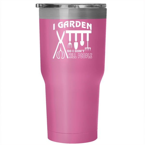 I Garden Tumbler 30 oz Stainless Steel, Awesome Gift For Gardener Travel Mug