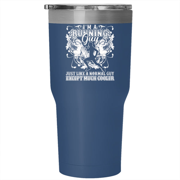 I'm A Running Guy Tumbler 30 oz Stainless Steel, Cool Gift For Running Guy Travel Mug
