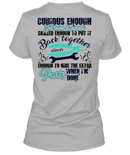 Curious Enough To Take It Apart T Shirt, I Love Electrician T Shirt