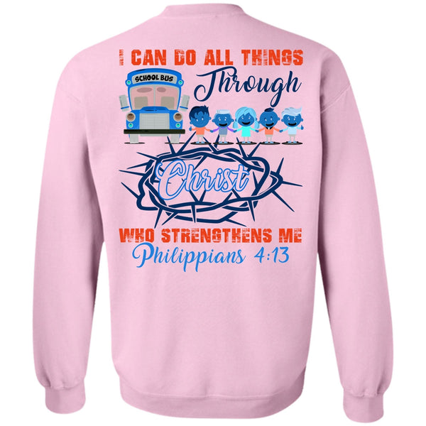 I Love Bus T Shirt, I Can Do All Things Through Christ Sweatshirt