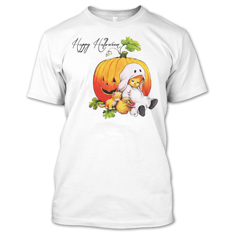 A black t-shirt with the shopify logo