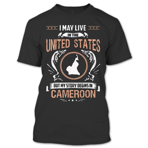 A black t-shirt with the shopify logo