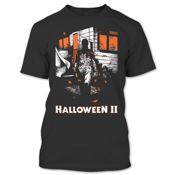 A black t-shirt with the shopify logo