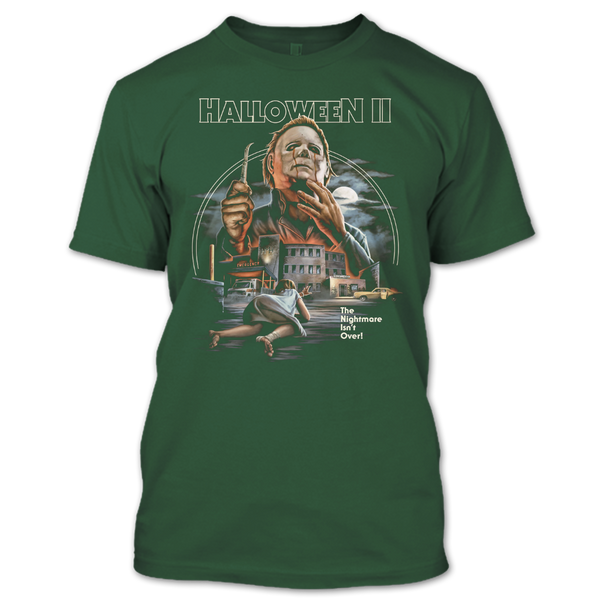 A black t-shirt with the shopify logo