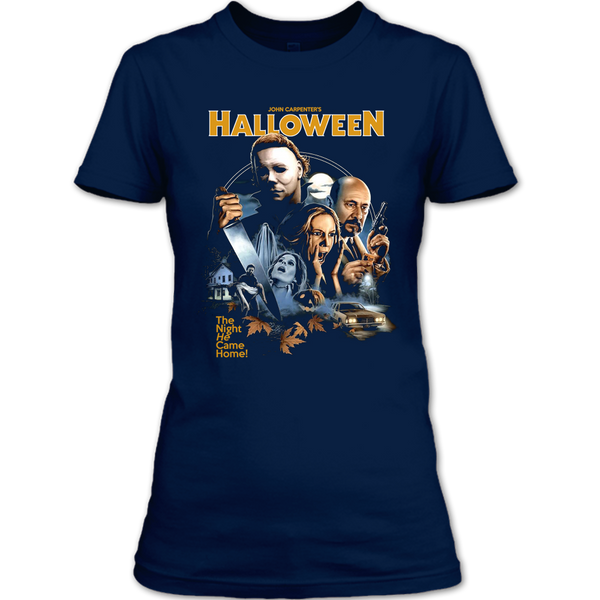 A black t-shirt with the shopify logo