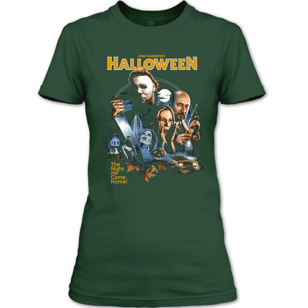 A black t-shirt with the shopify logo