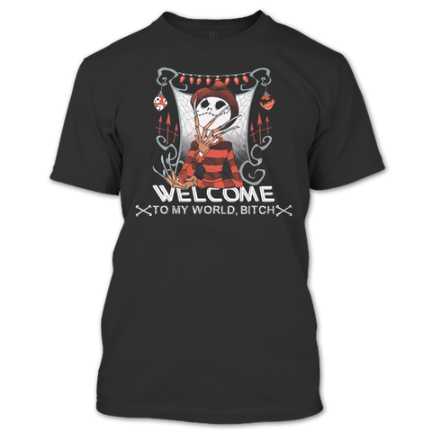 A black t-shirt with the shopify logo