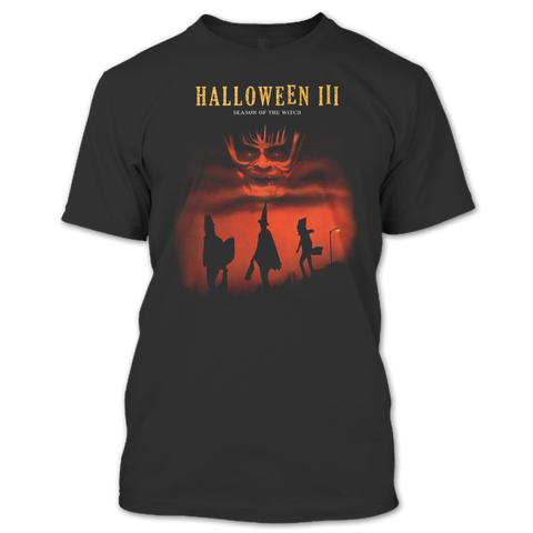 A black t-shirt with the shopify logo