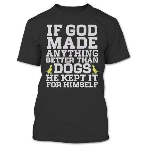 A black t-shirt with the shopify logo