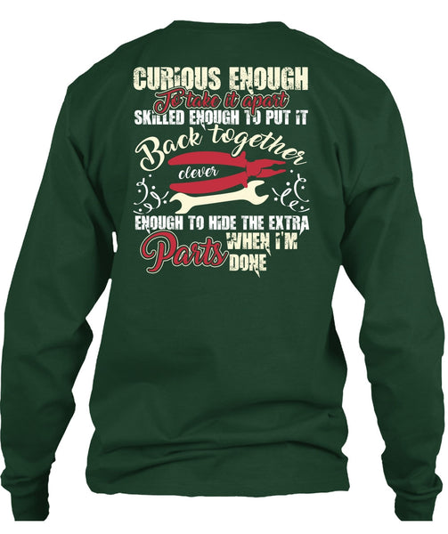 Curious Enough To Take It Apart T Shirt, Being An Electrician T Shirt