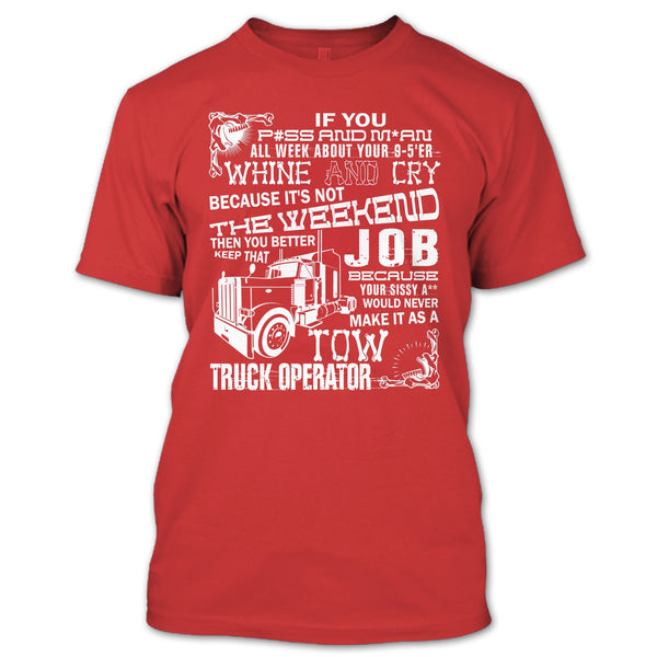 Tow Truck Operator T Shirt, Coolest Truck Operator T Shirt