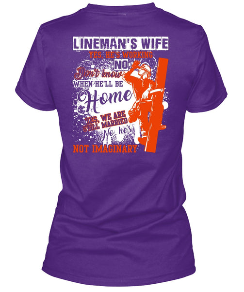 Lineman's Wife T Shirt, Being A Lineman T Shirt