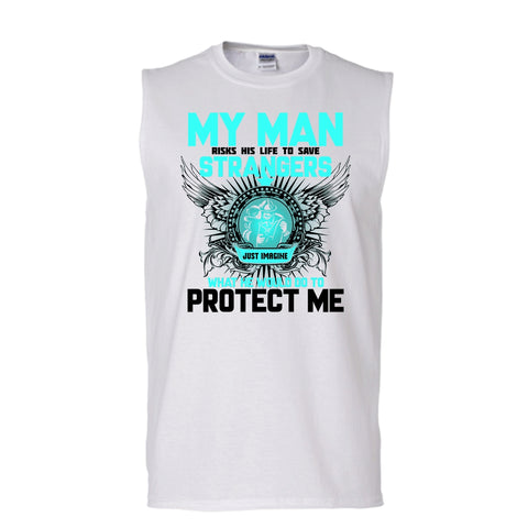 A black t-shirt with the shopify logo