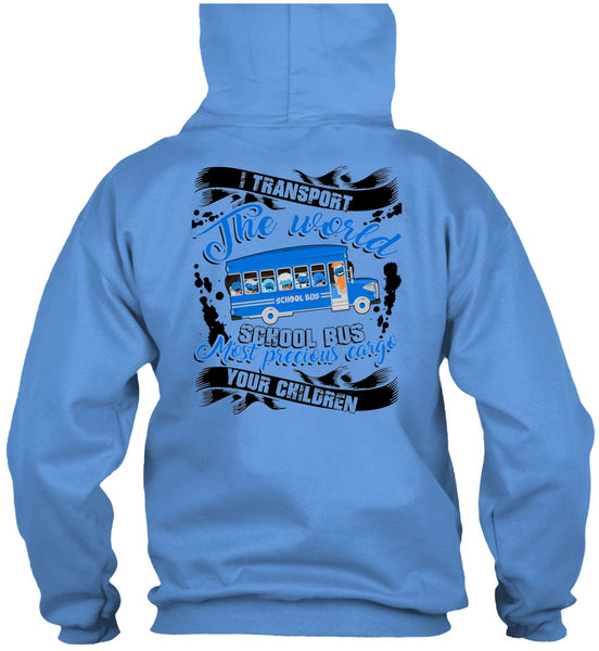 I Transport The World School Bus T Shirt, I Love Bus T Shirt
