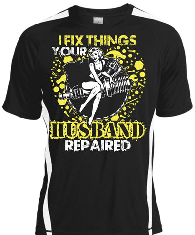 A black t-shirt with the shopify logo